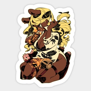 Bear girl Sticker